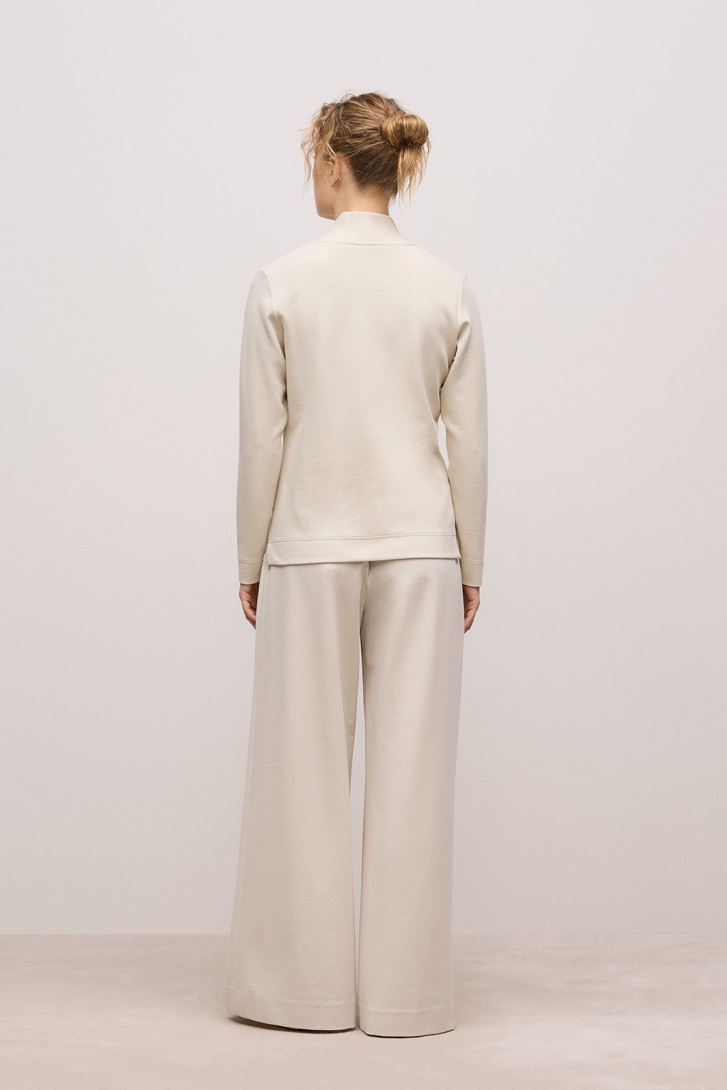 Ponte Drawcord Wide Leg Pant