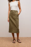 Denim Tailored Skirt