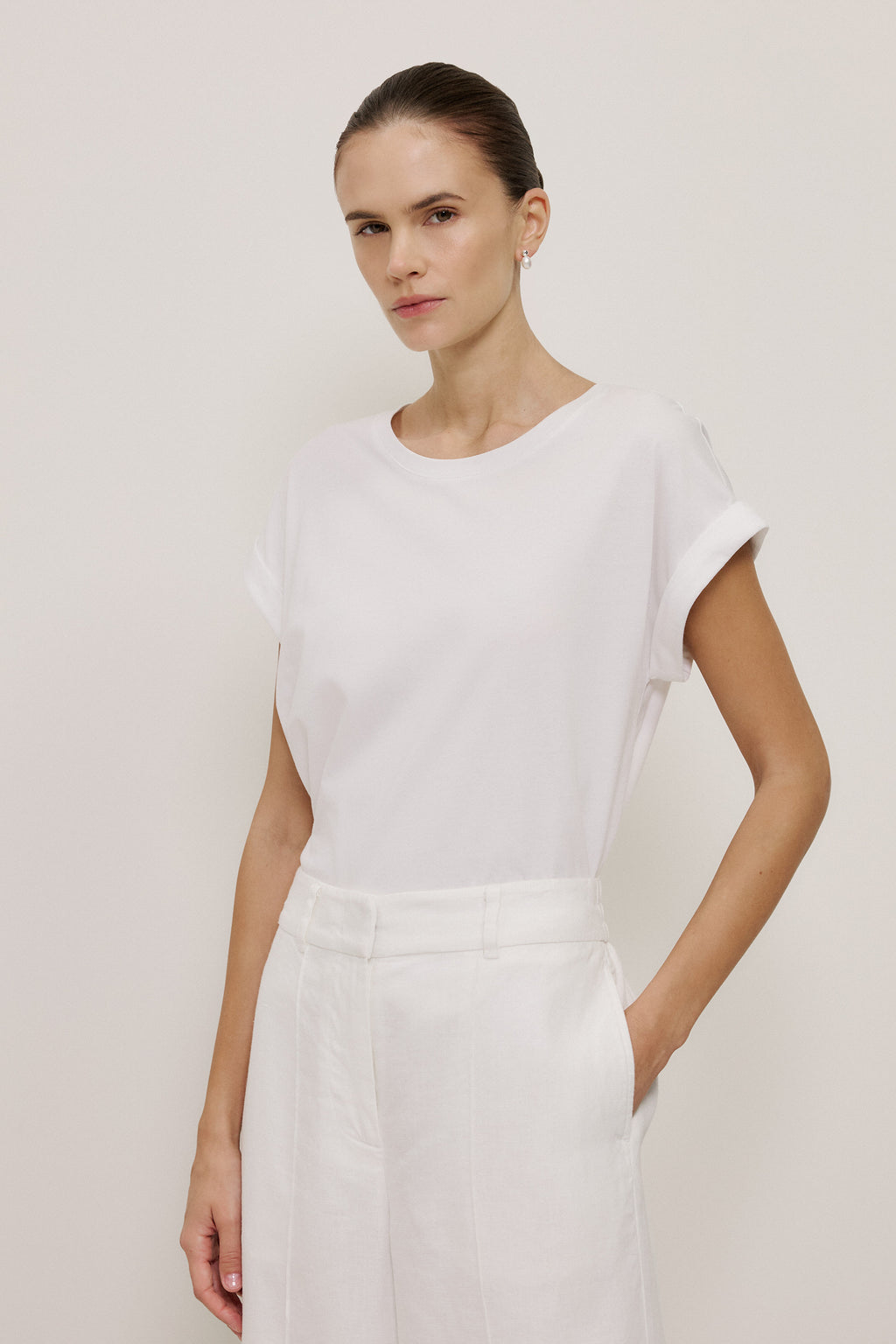 Australian Cotton Cuff Sleeve T-Shirt