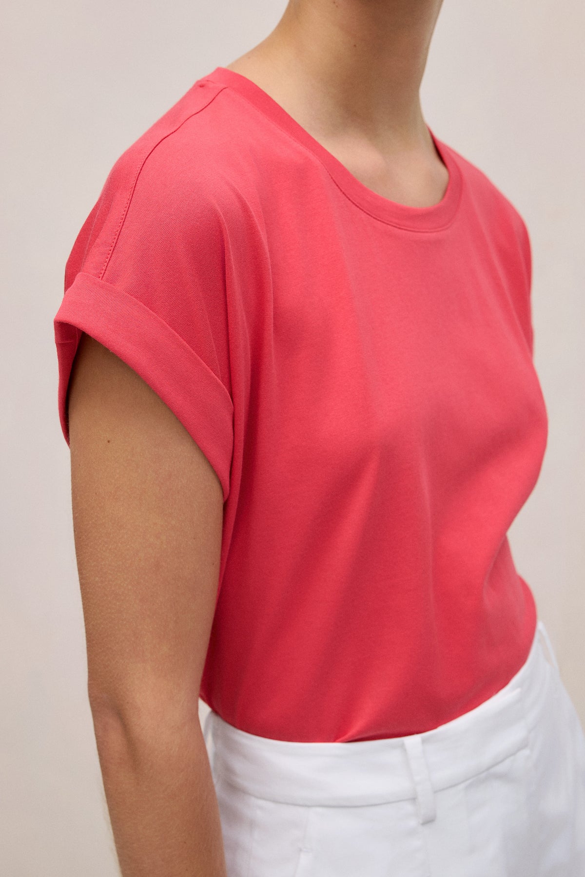 Australian Cotton Cuff Sleeve T-Shirt