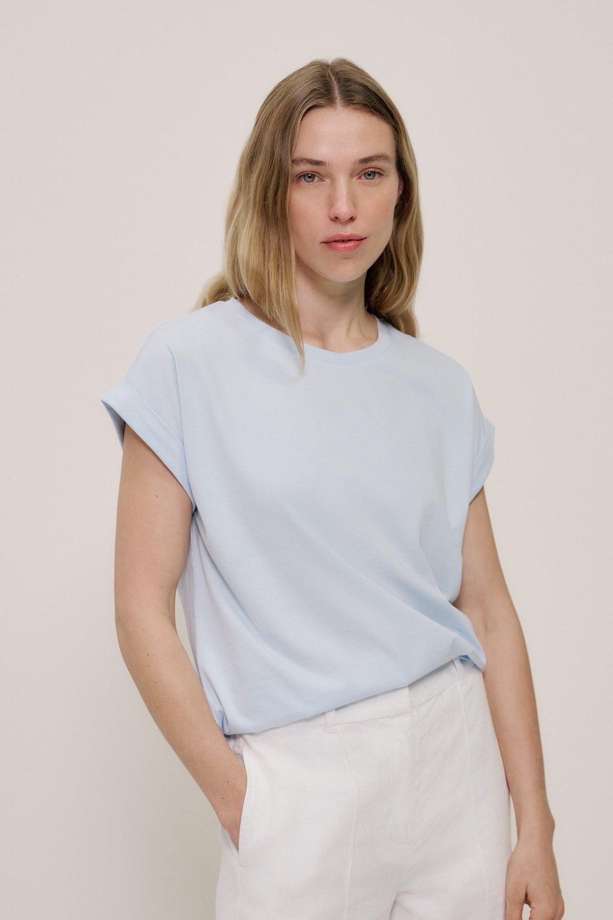 Australian Cotton Cuff Sleeve T-Shirt