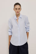 Yarn Dyed Linen Stripe Shirt