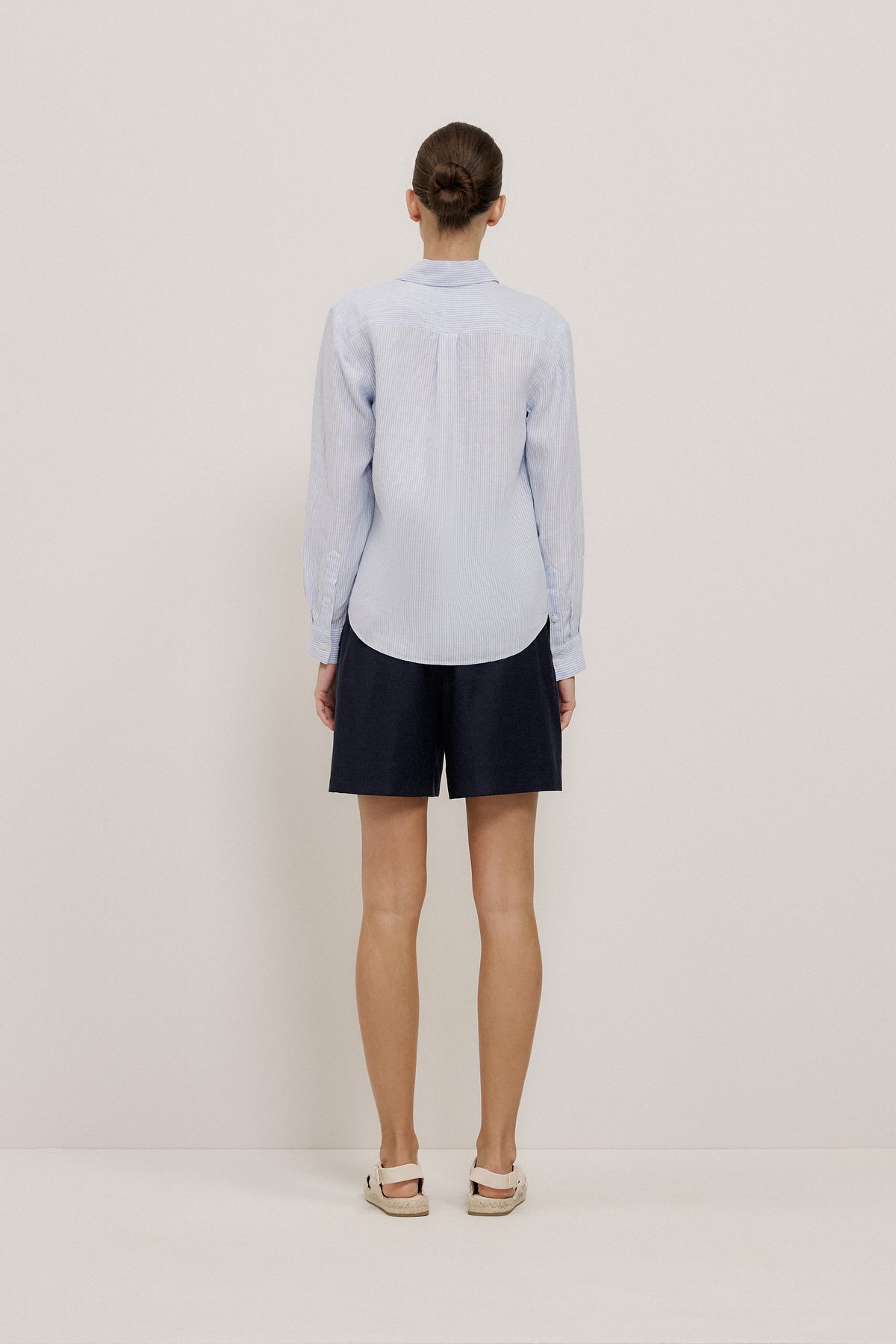 Yarn Dyed Linen Stripe Shirt