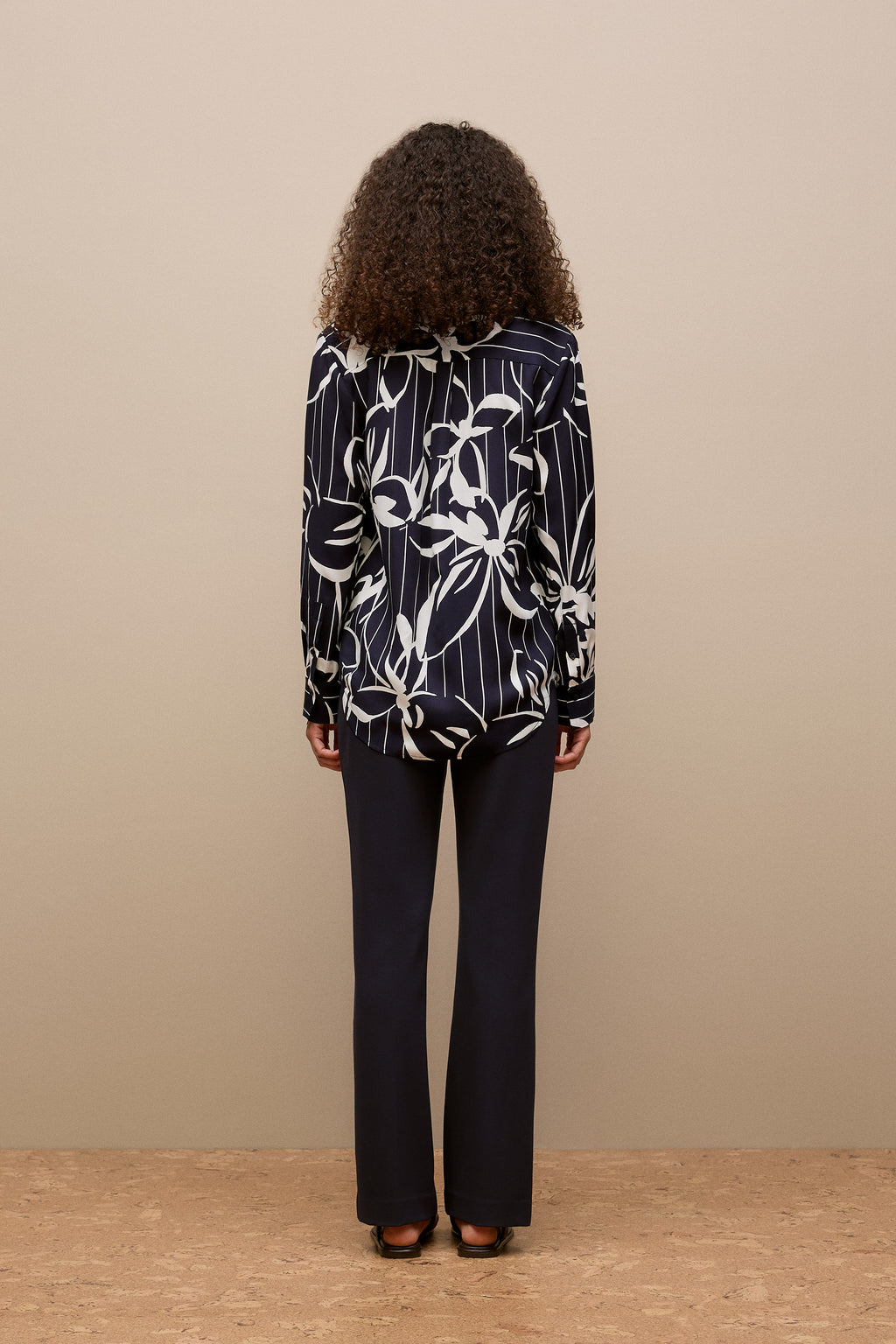 Floral Stripe Twill Shirt