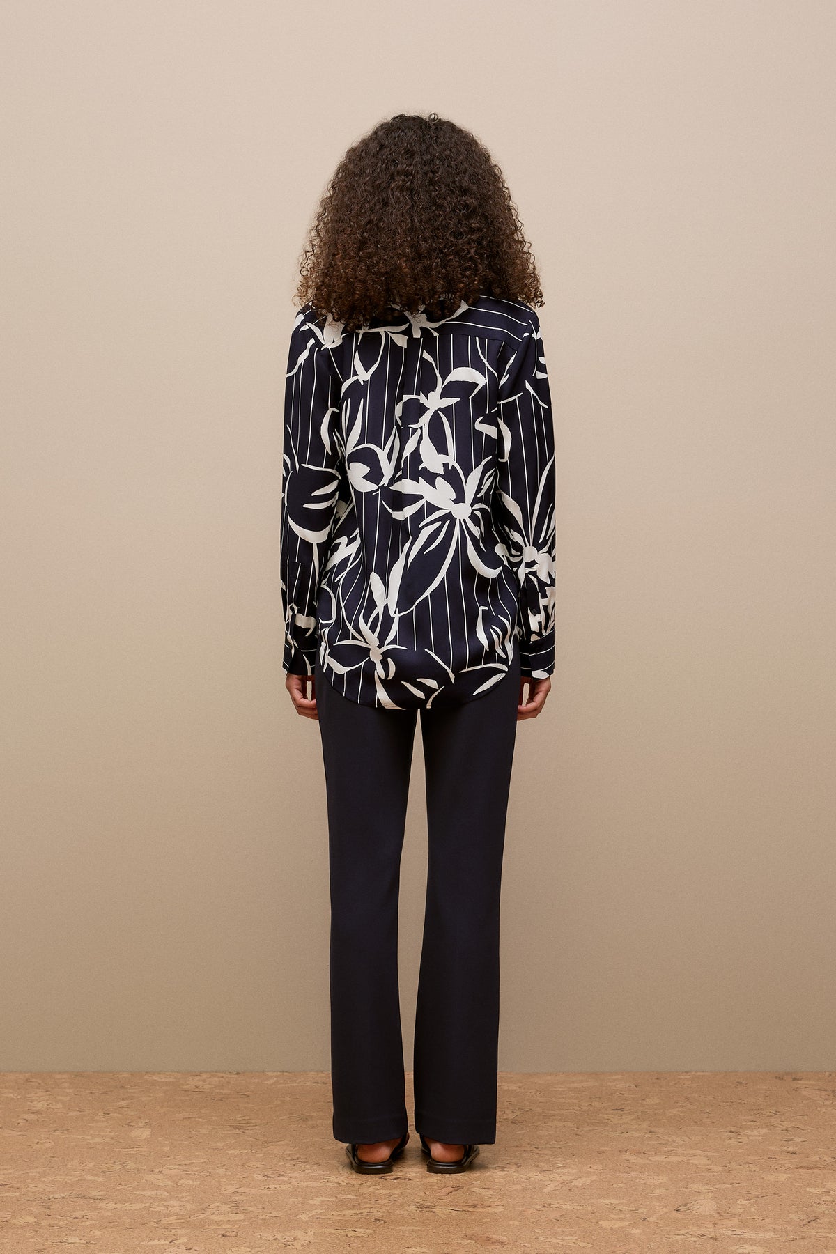Floral Stripe Twill Shirt
