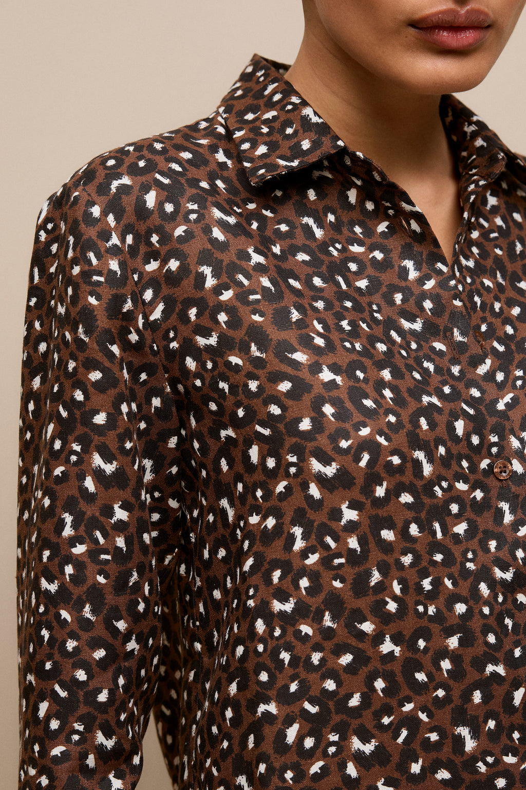 Leopard Linen Shirt