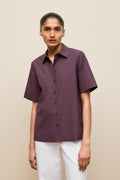 Cotton Poplin Short Sleeve Shirt