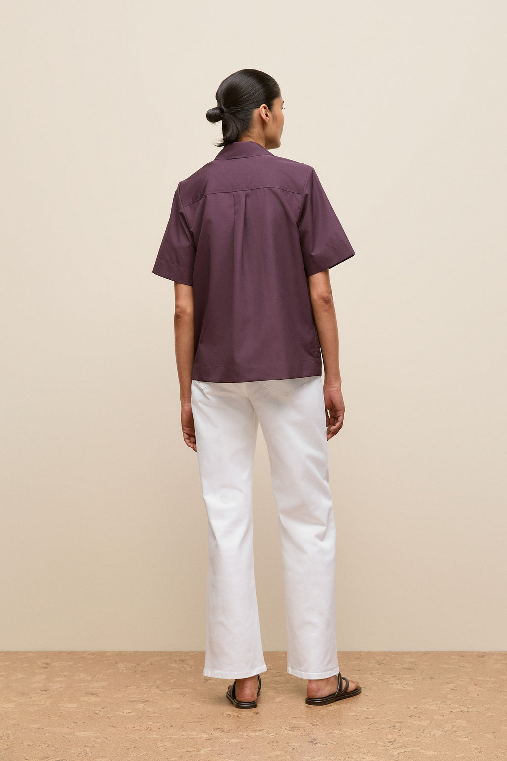 Cotton Poplin Short Sleeve Shirt