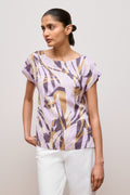 Shadow Leaf Woven Twill T-Shirt