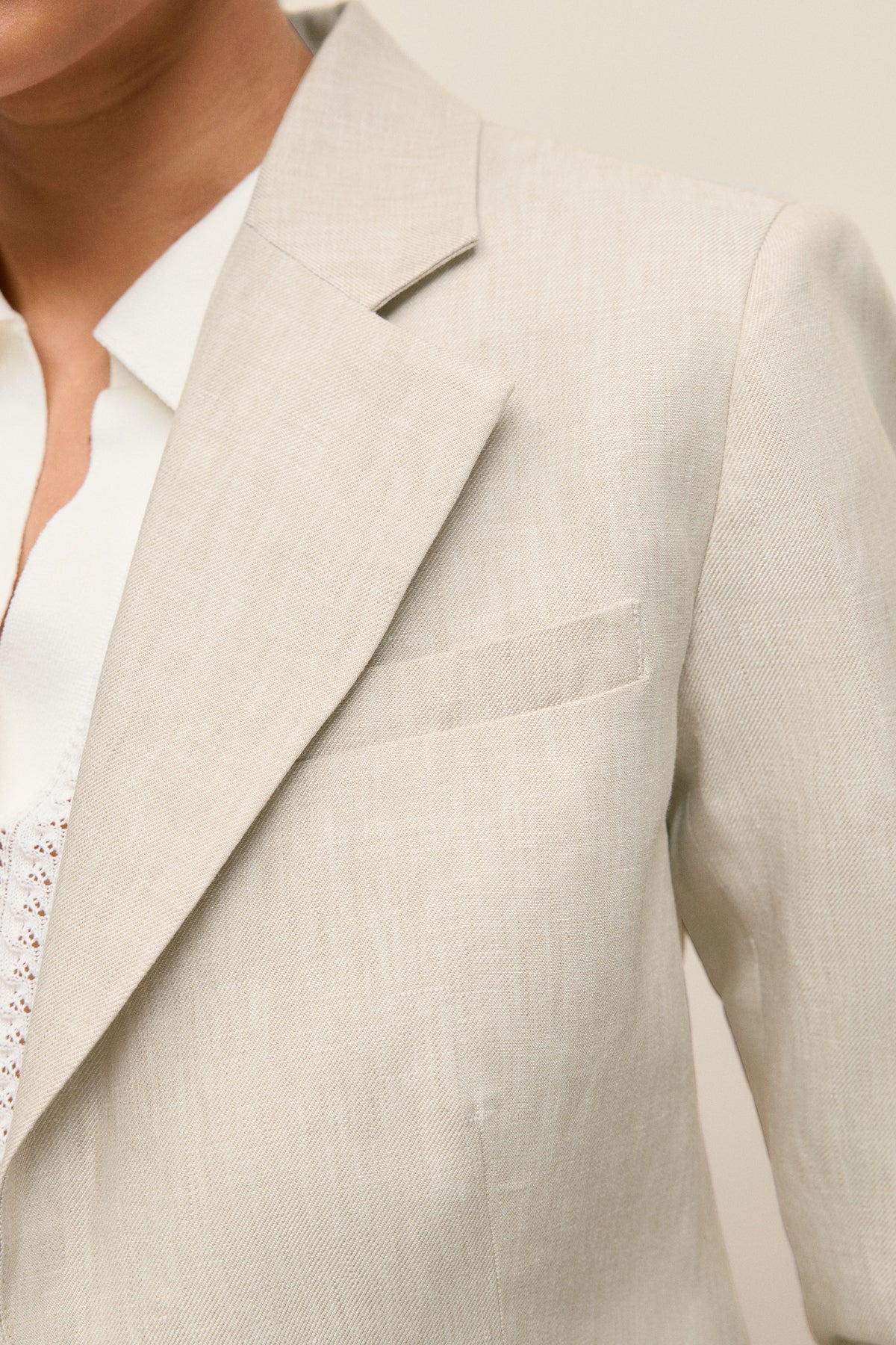 Linen Tailored Blazer