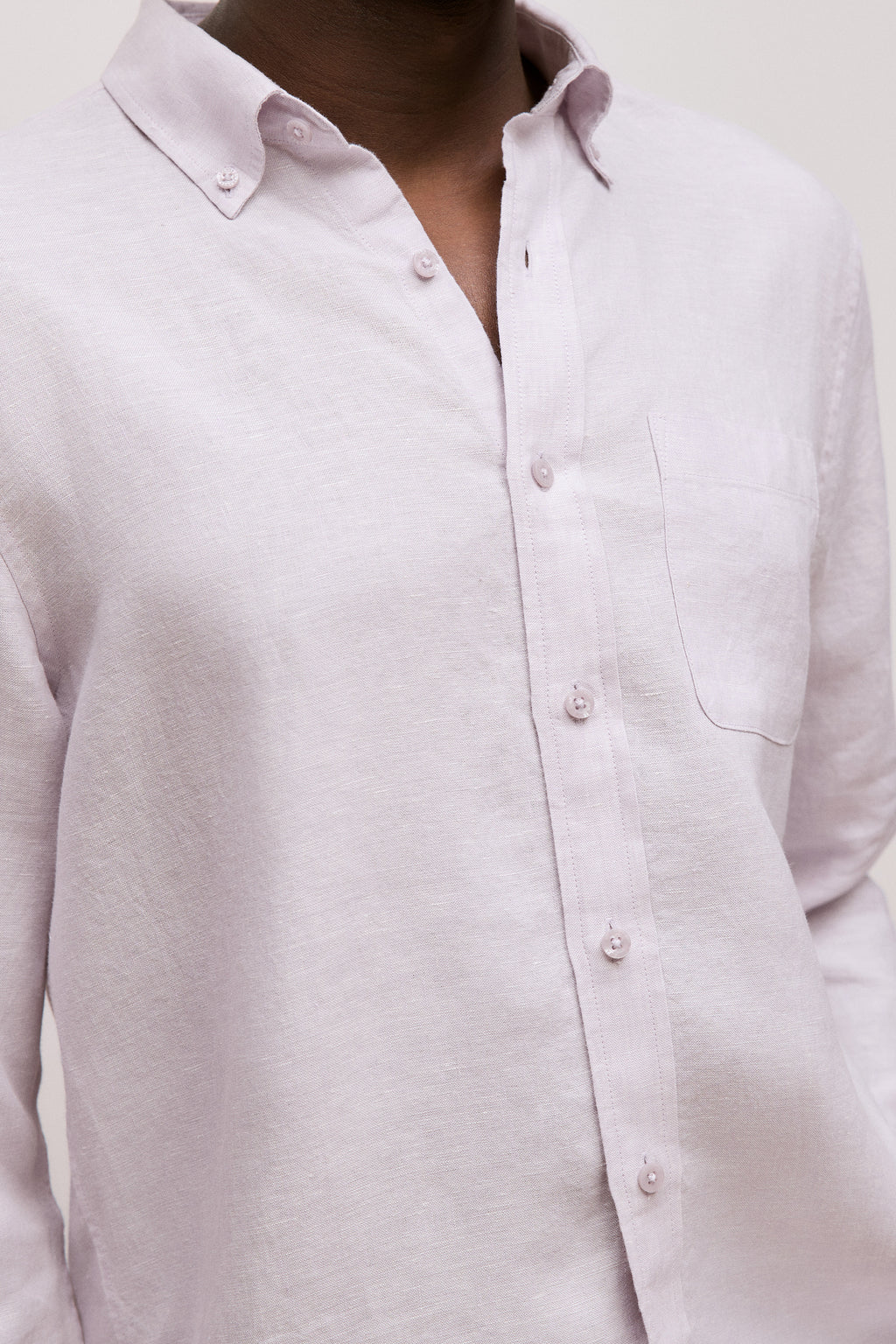 Regular Fit Linen End On End Shirt