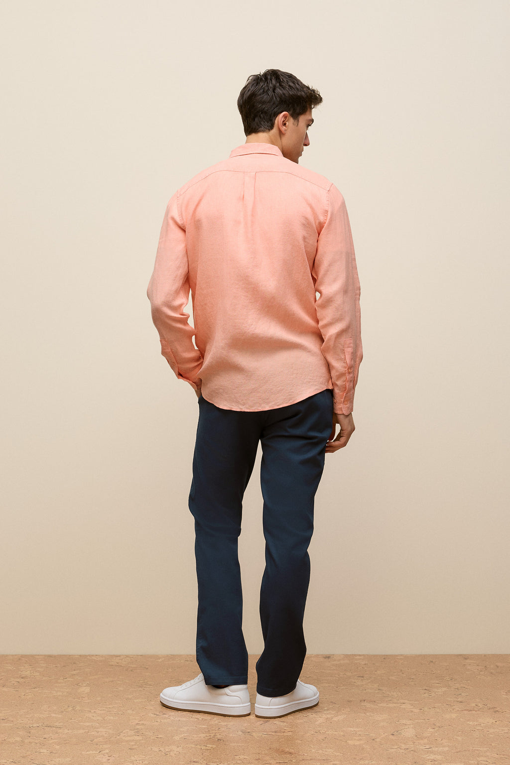Regular Fit Linen End On End Shirt