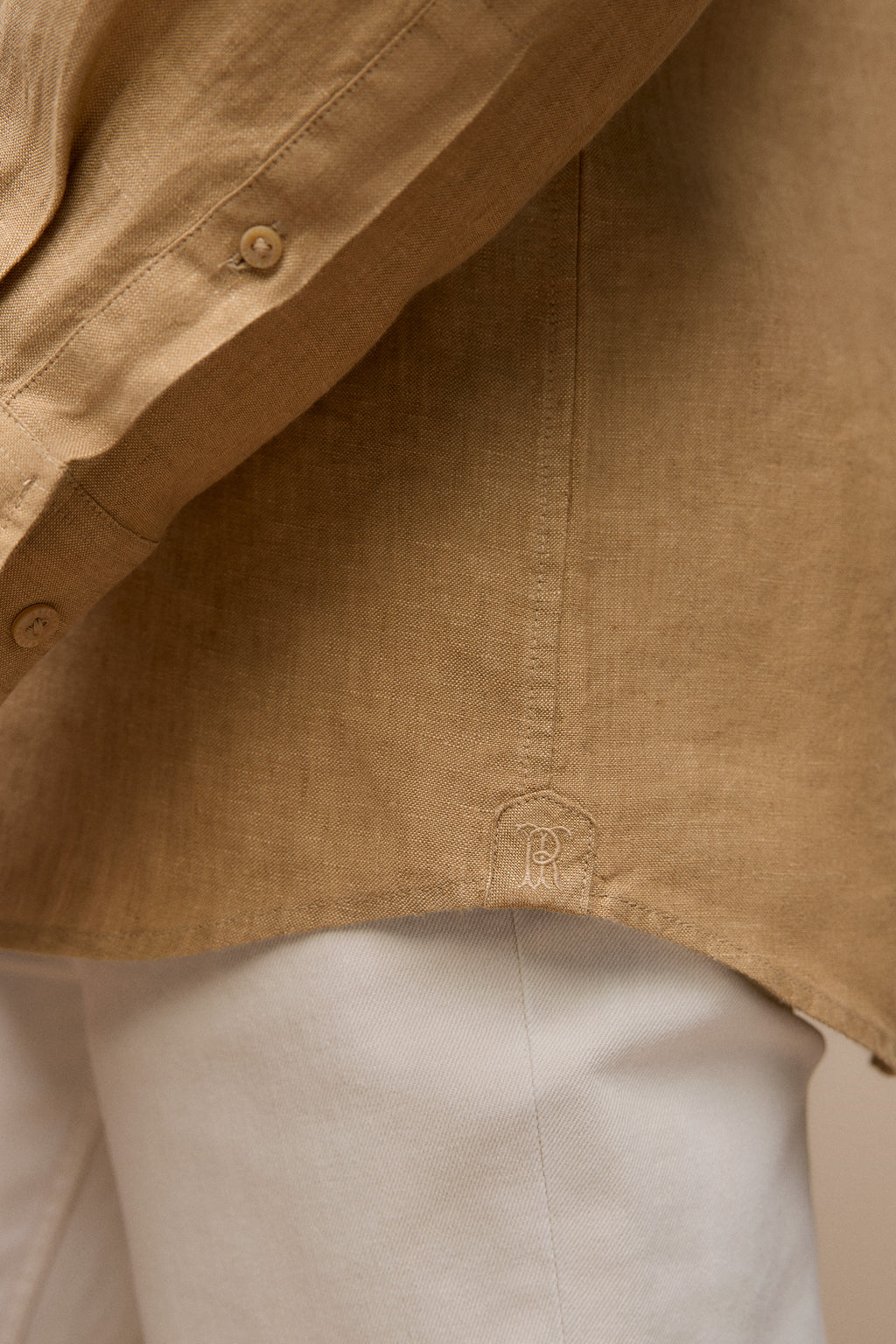 Regular Fit Linen End On End Shirt