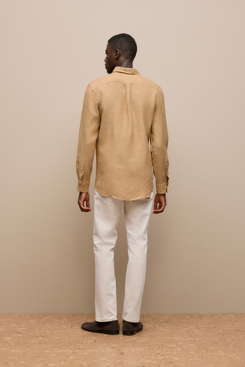 Regular Fit Linen End On End Shirt