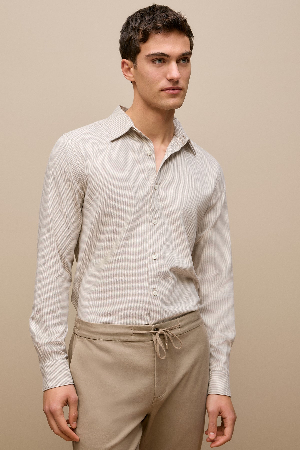 Tailored Fit Puppytooth Check Shirt