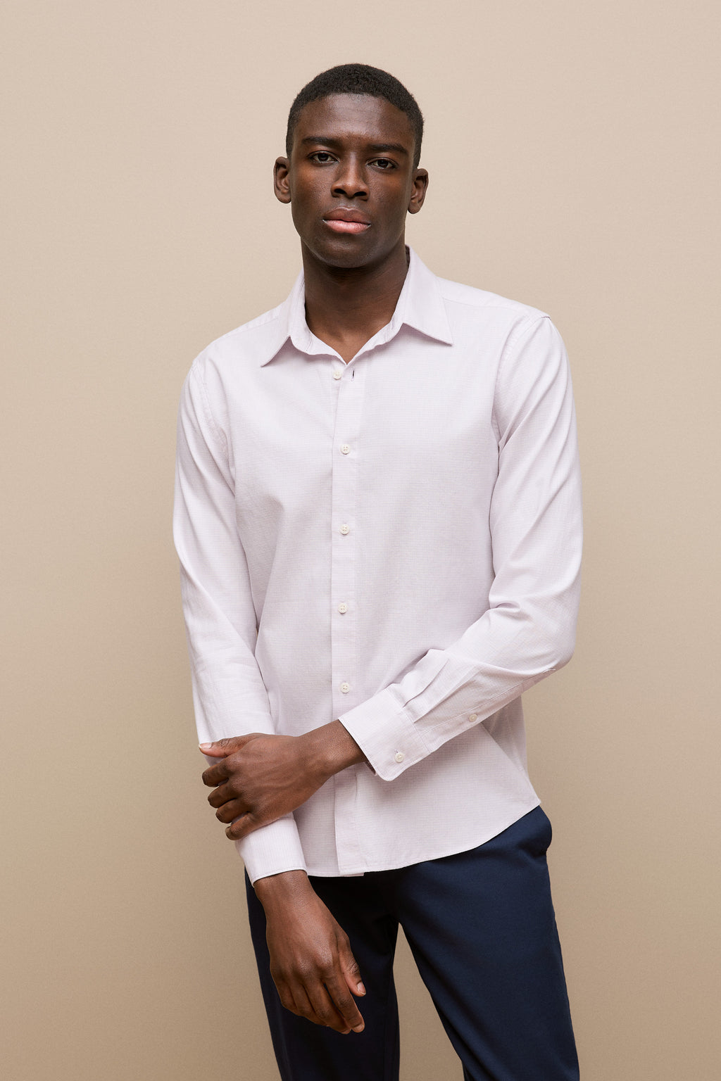 Tailored Fit Puppytooth Check Shirt