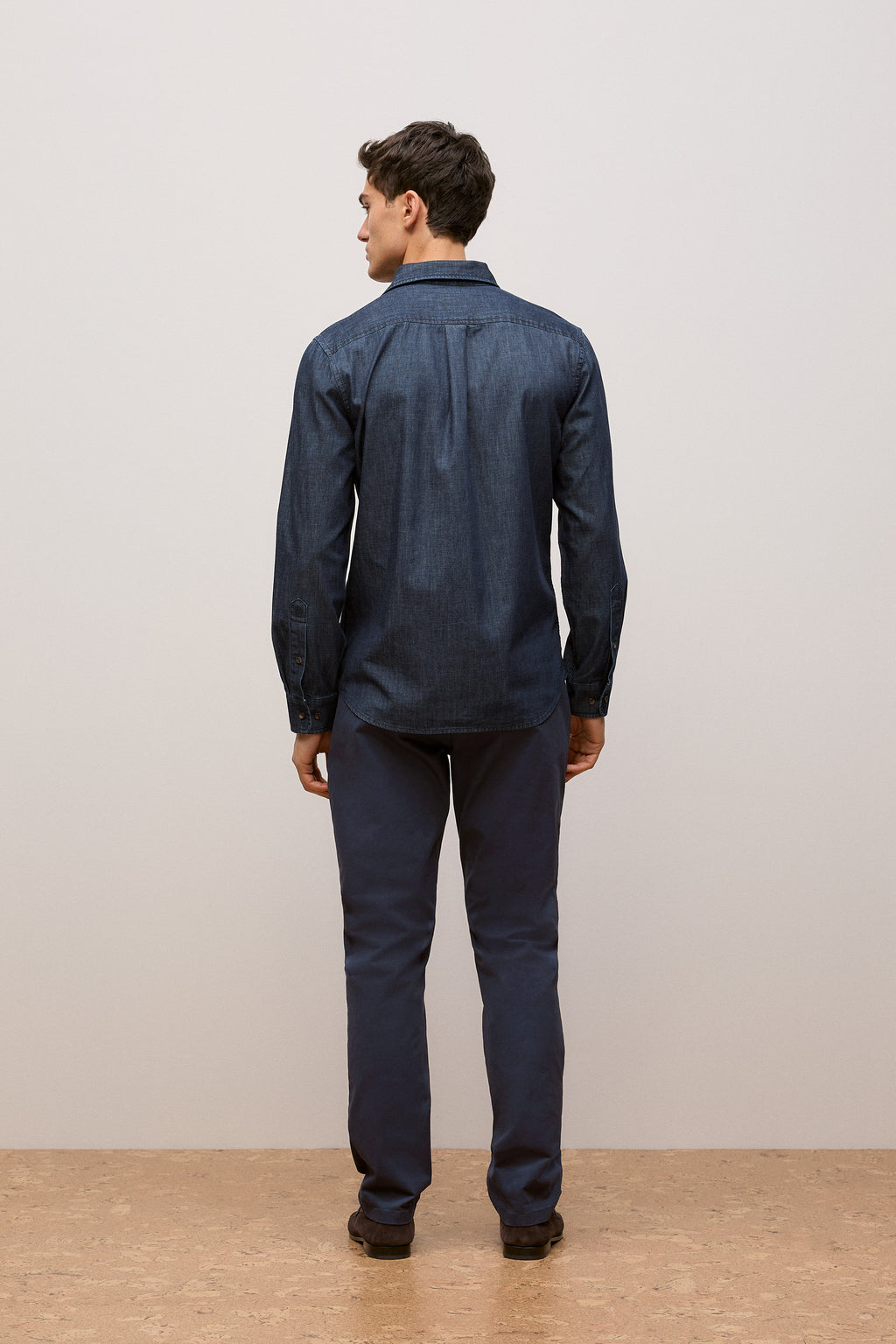 Regular Fit Denim Chambray Shirt