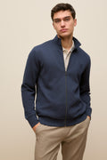 Cotton Zip Through Monogram Sweat