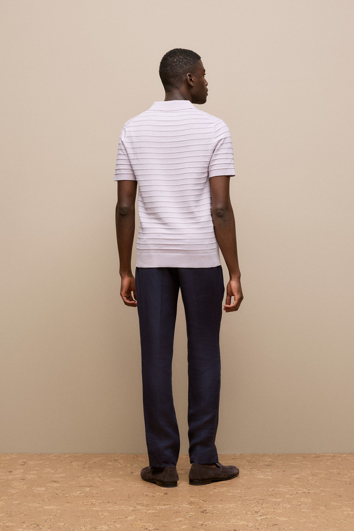 Cotton Silk Textured Polo