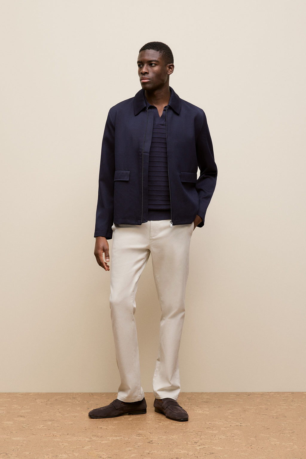Cotton Silk Textured Polo