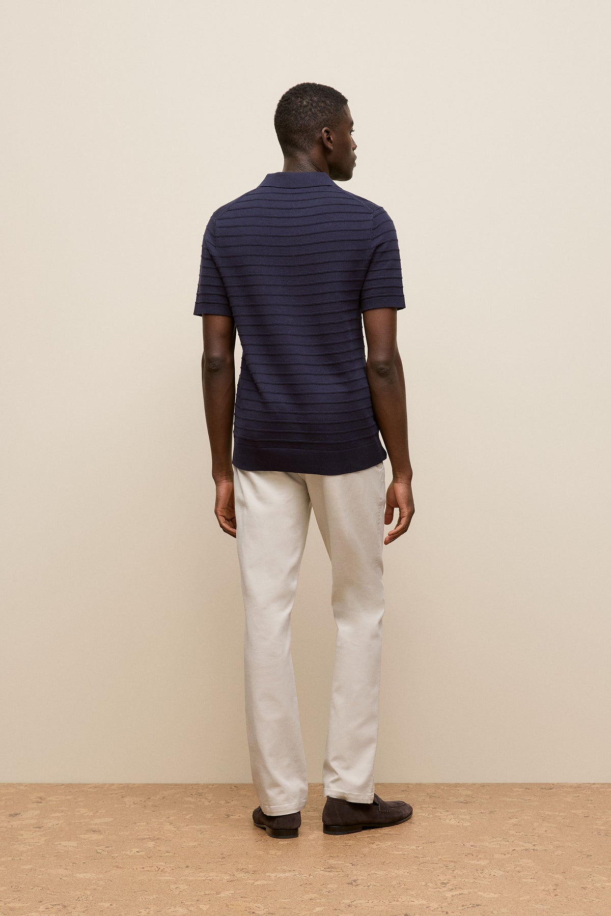 Cotton Silk Textured Polo