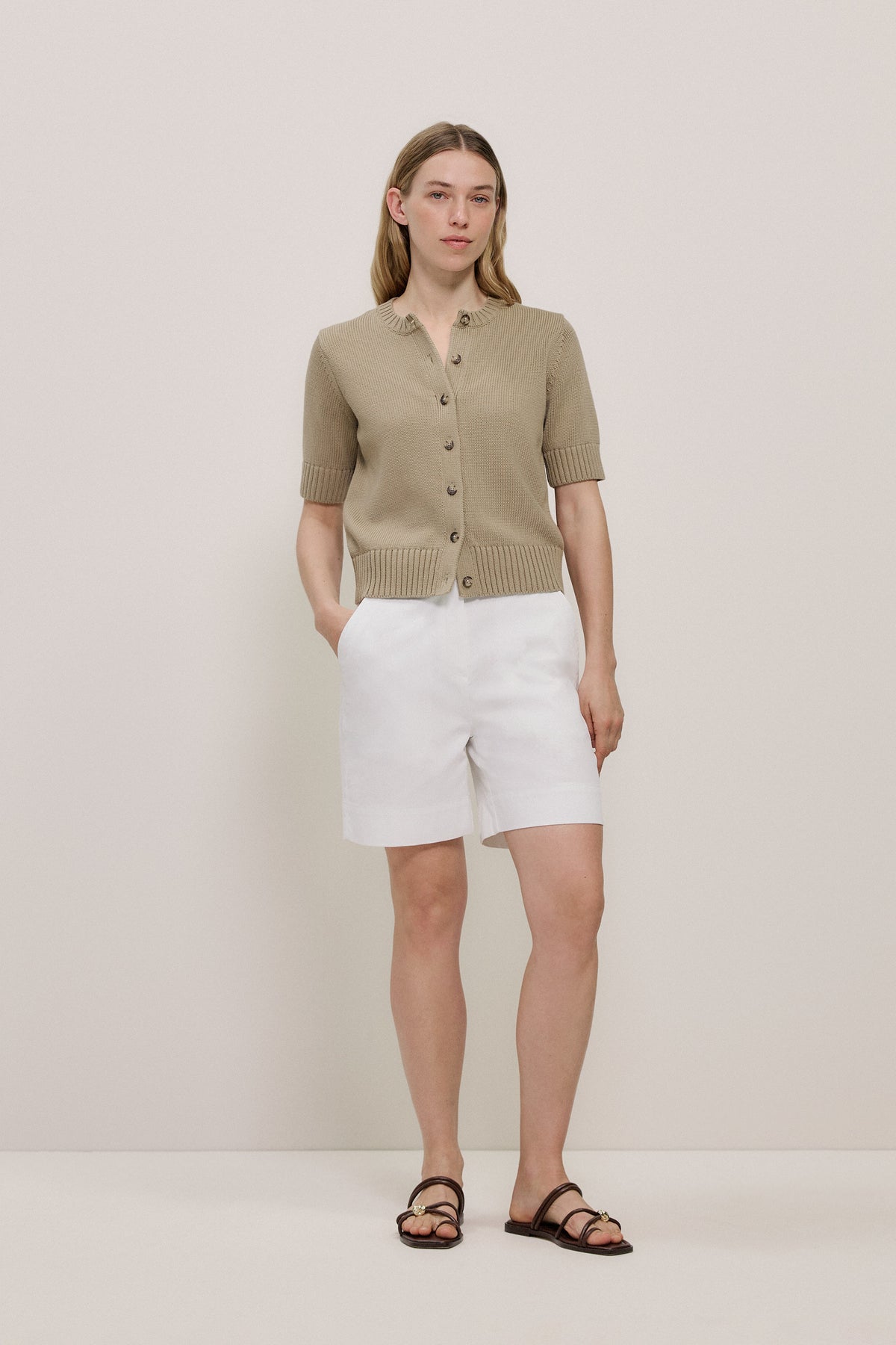Stretch Cotton Tailored Short