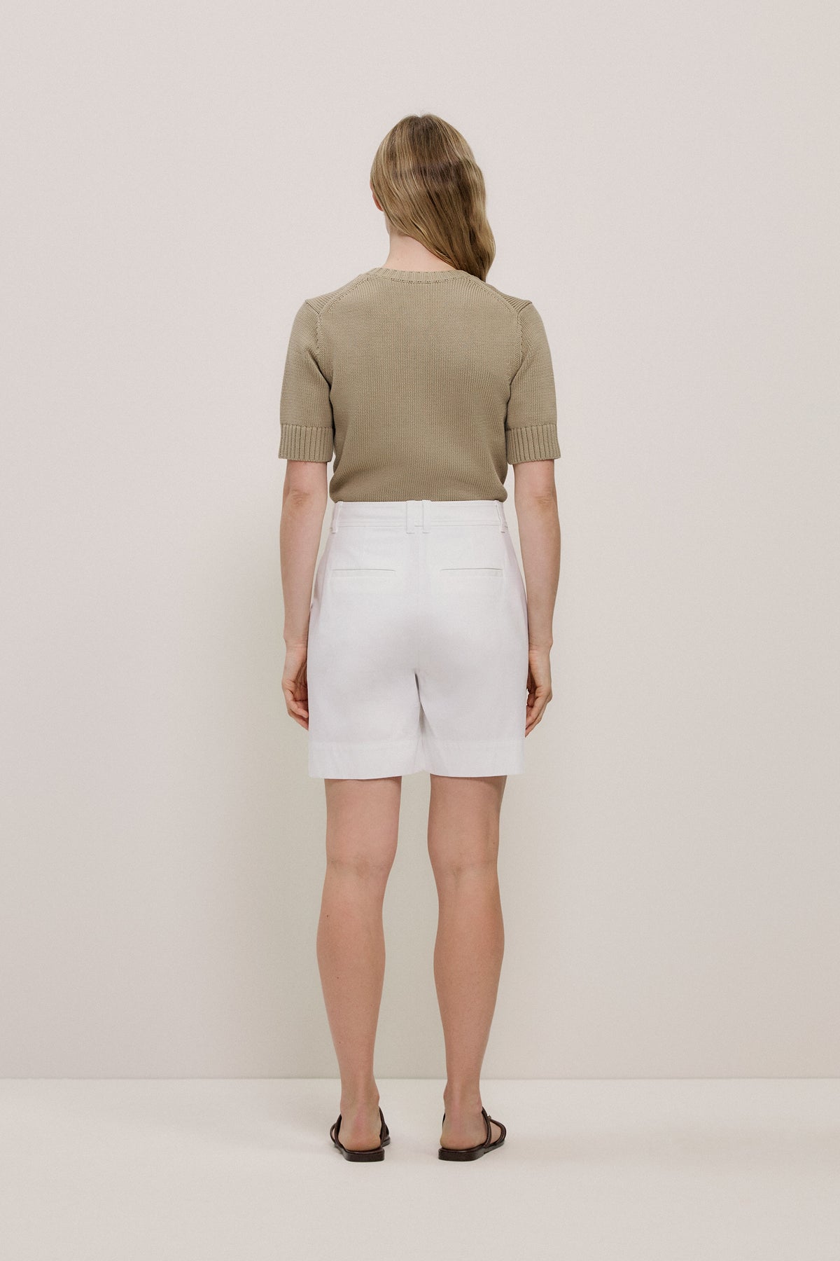 Stretch Cotton Tailored Short