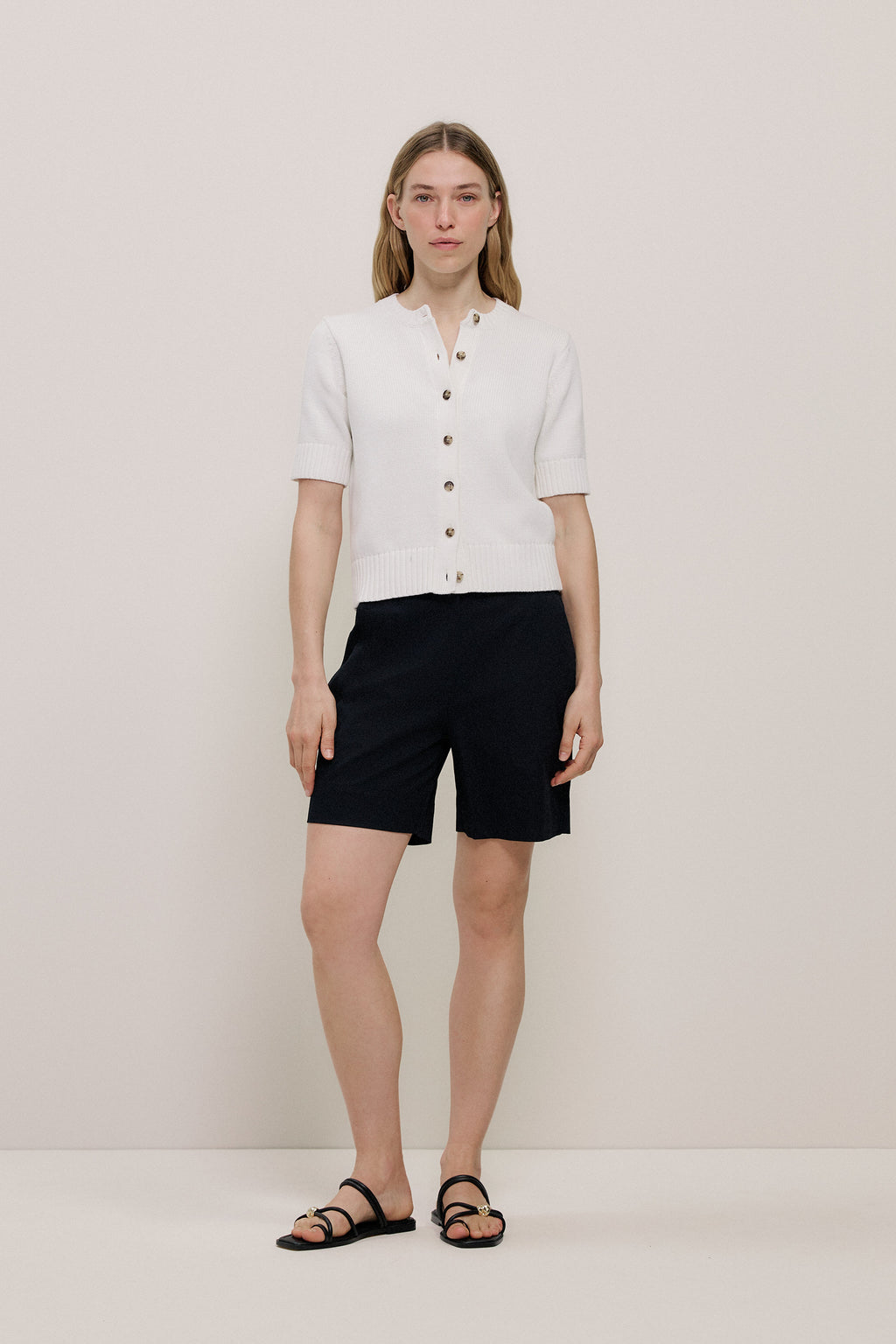 Stretch Cotton Tailored Short