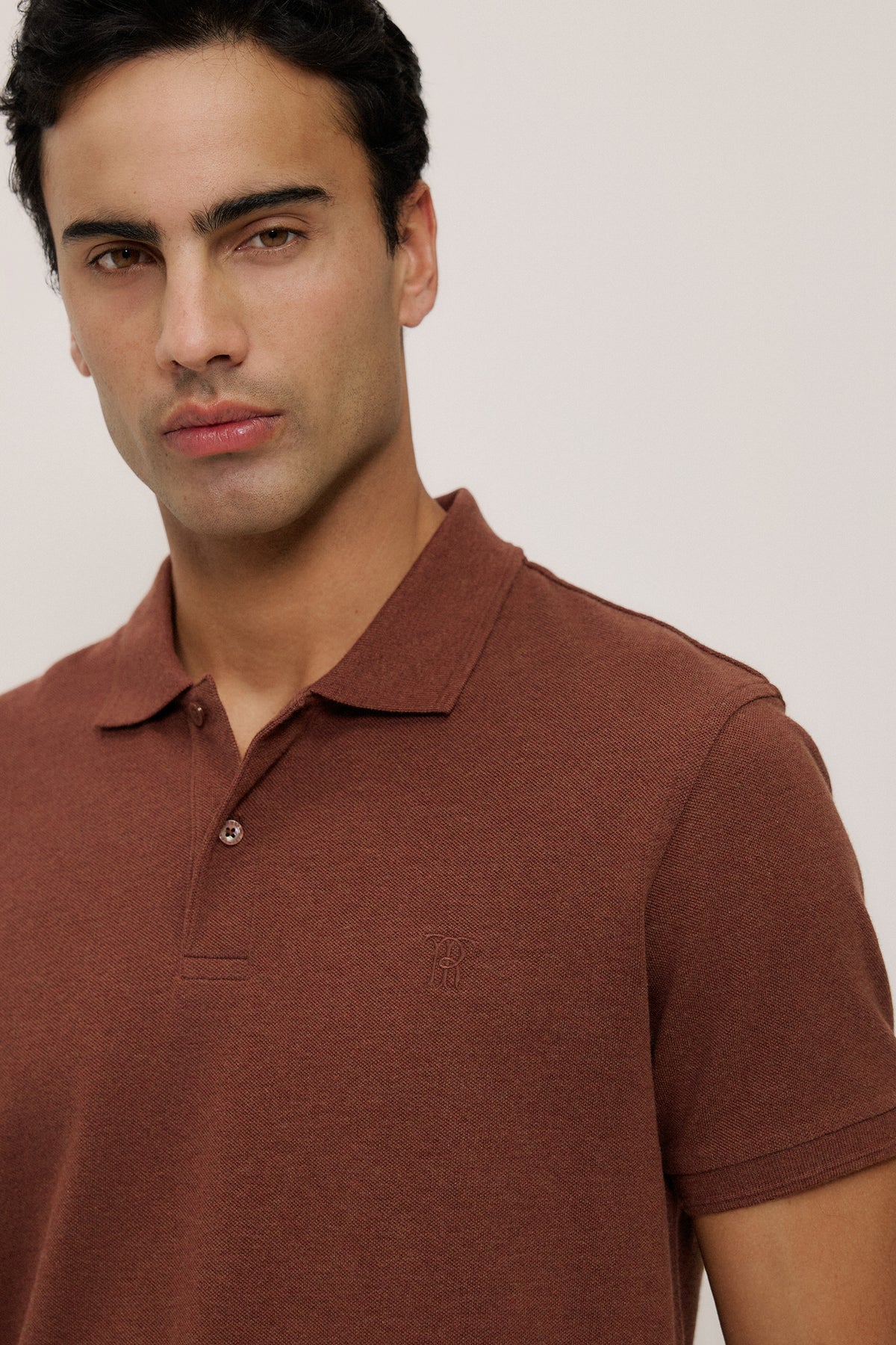 Pique Marle Monogram Polo