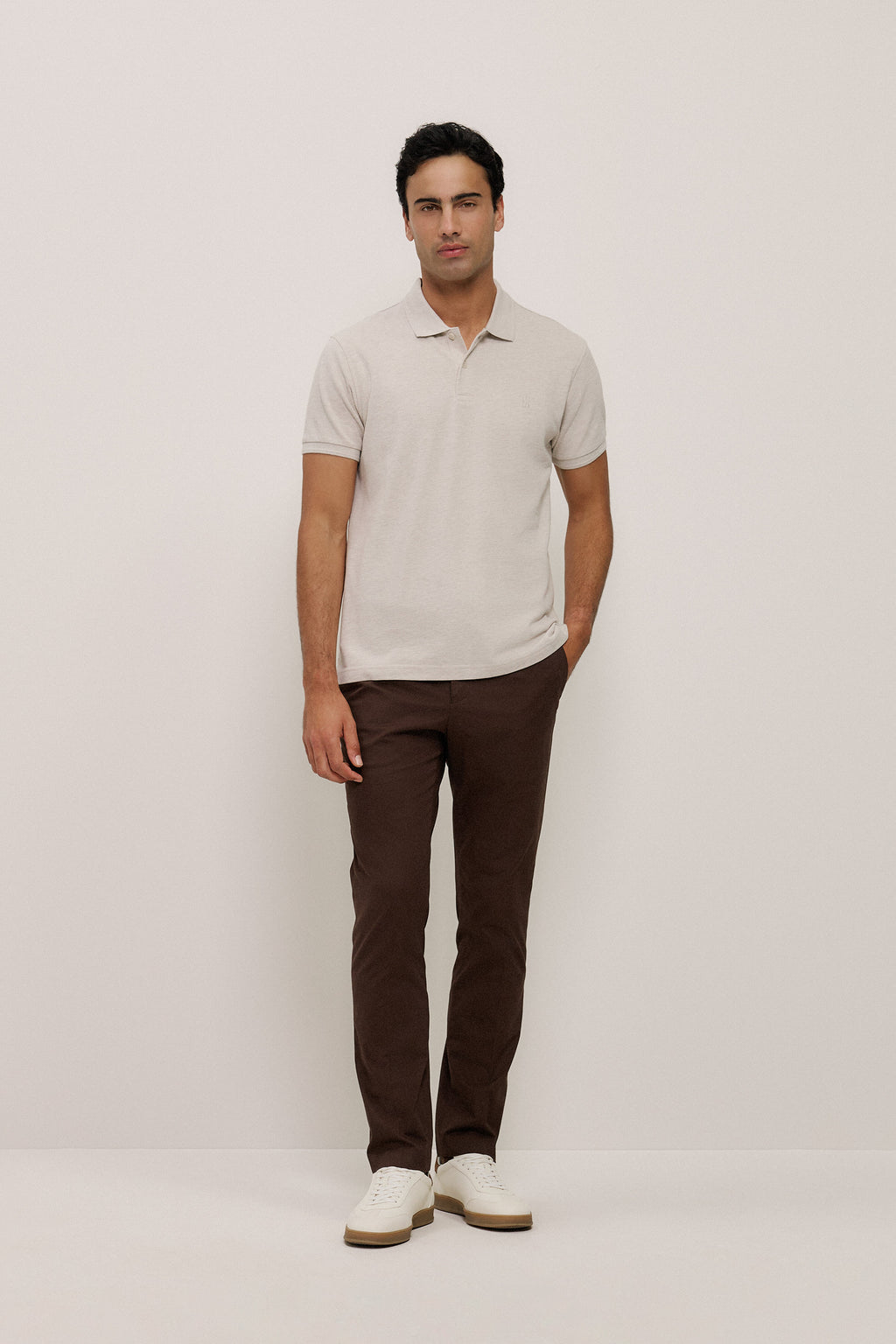 Pique Marle Monogram Polo