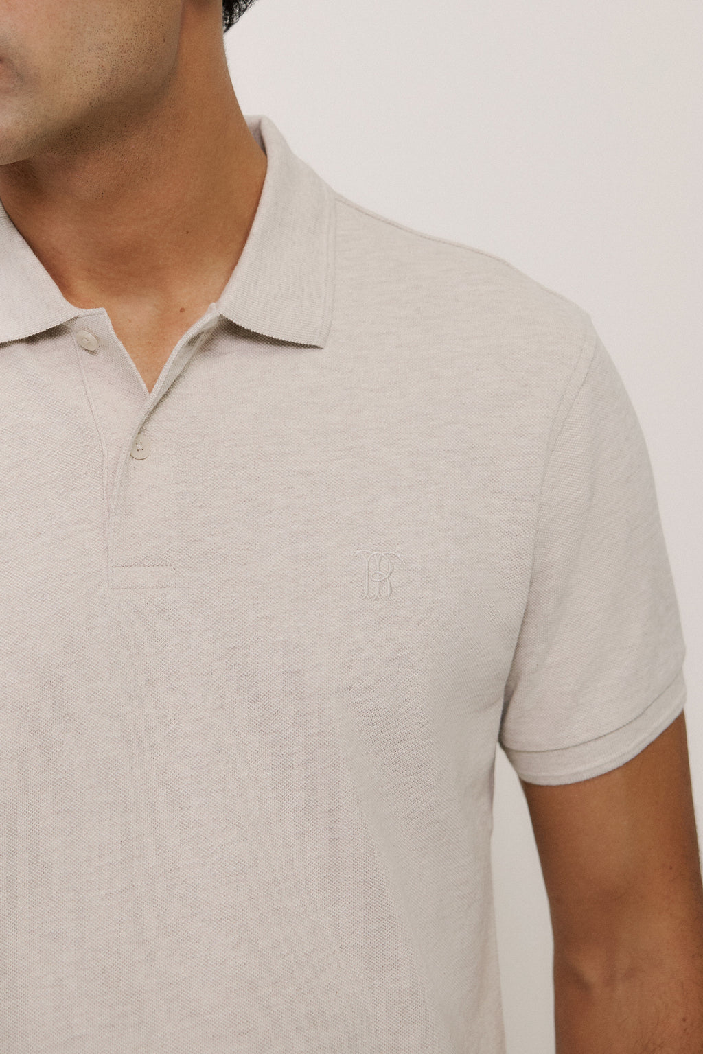 Pique Marle Monogram Polo
