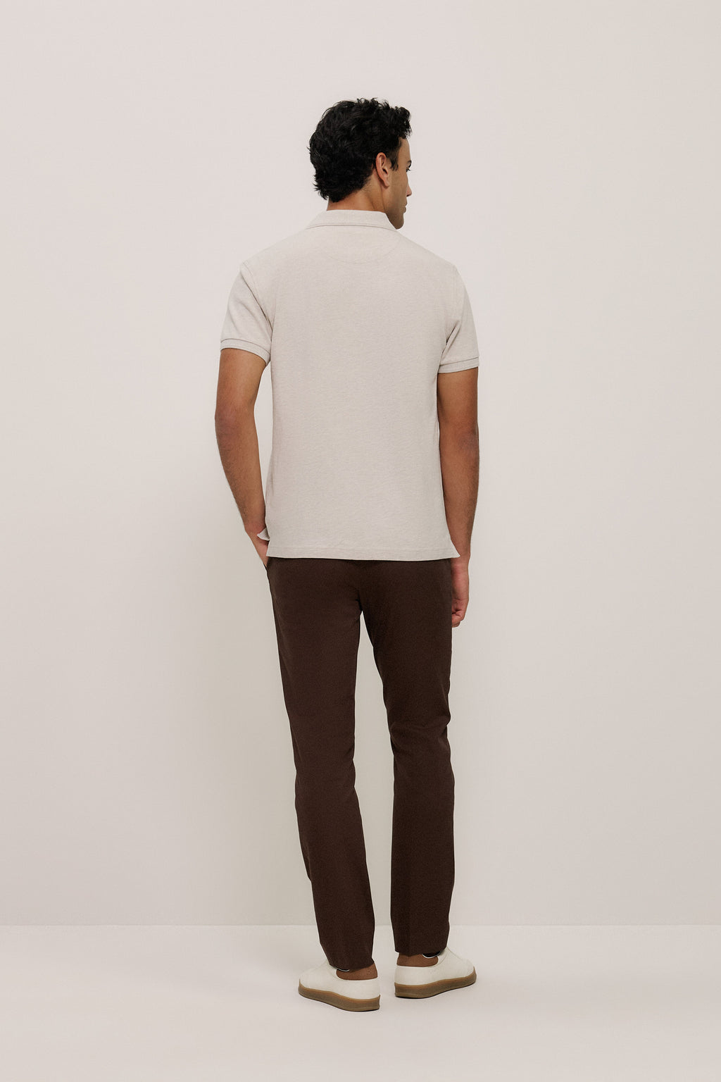 Pique Marle Monogram Polo