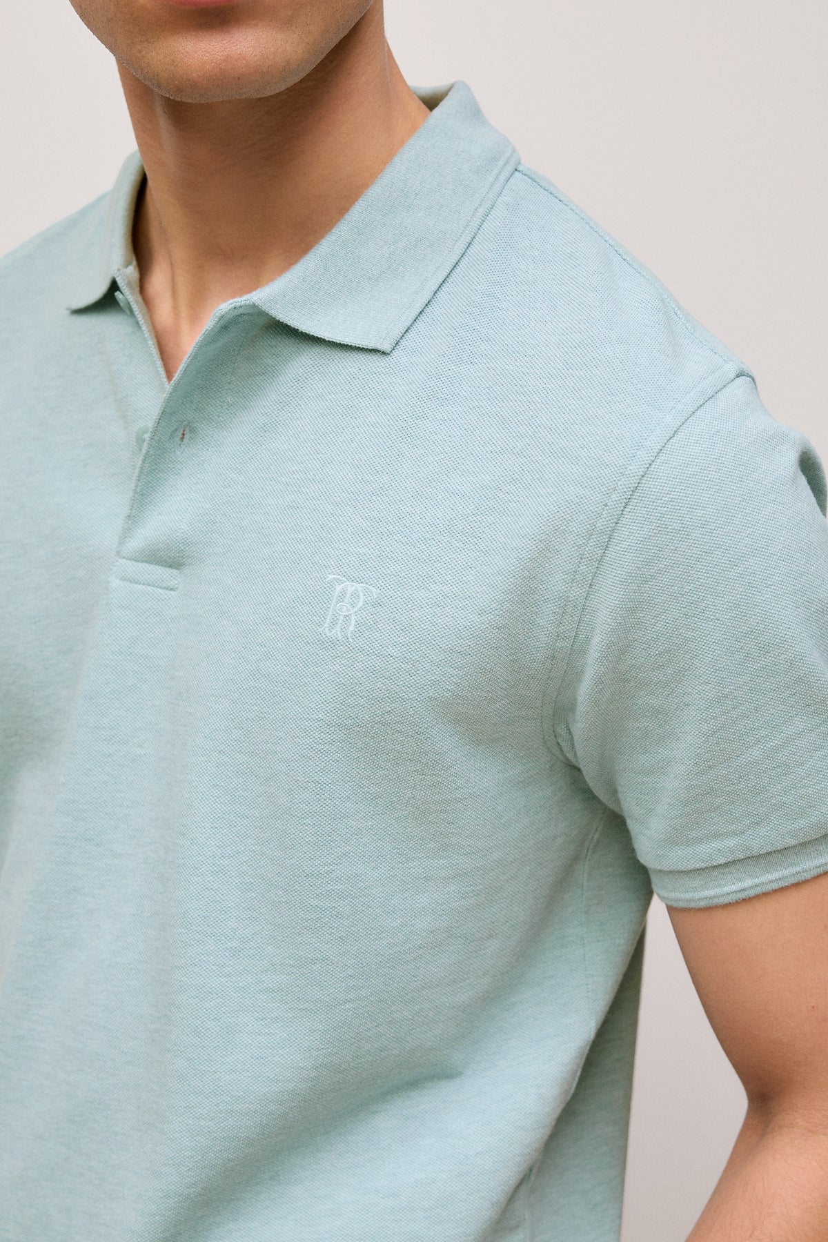 Pique Marle Monogram Polo