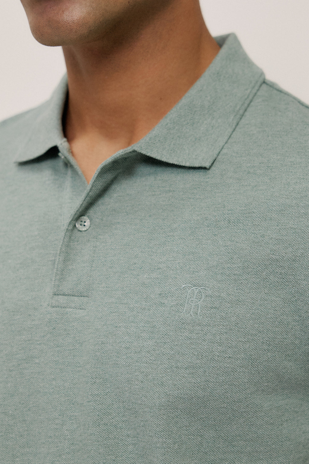 Pique Marle Monogram Polo