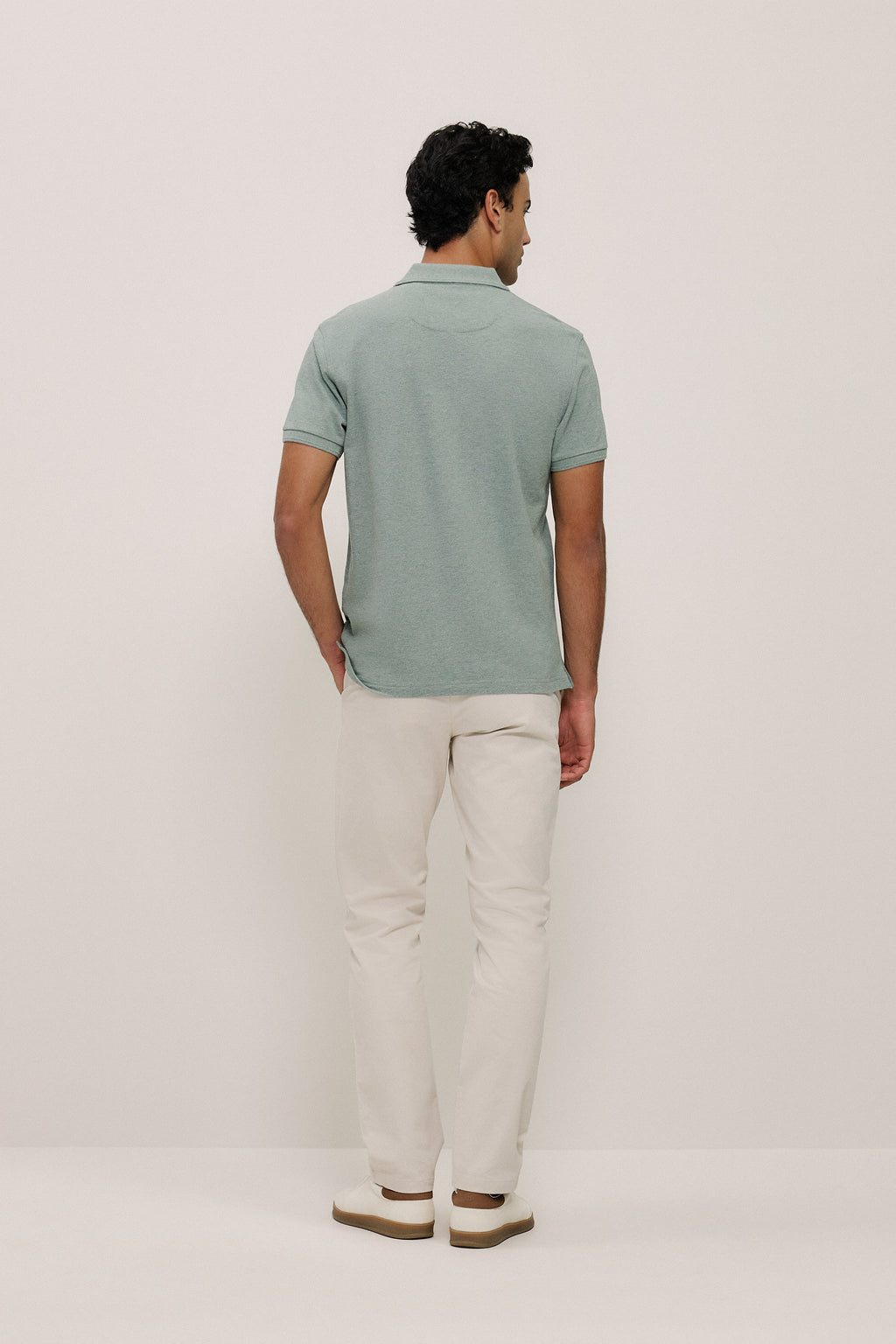 Pique Marle Monogram Polo
