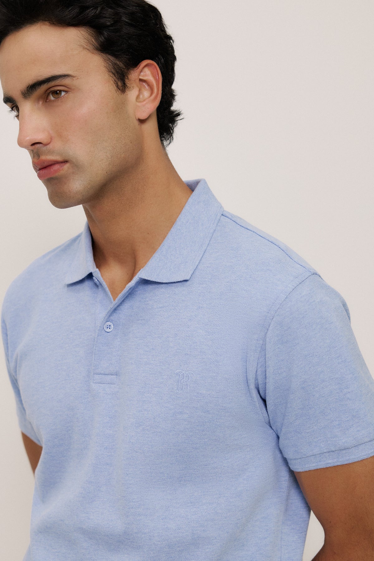 Pique Marle Monogram Polo