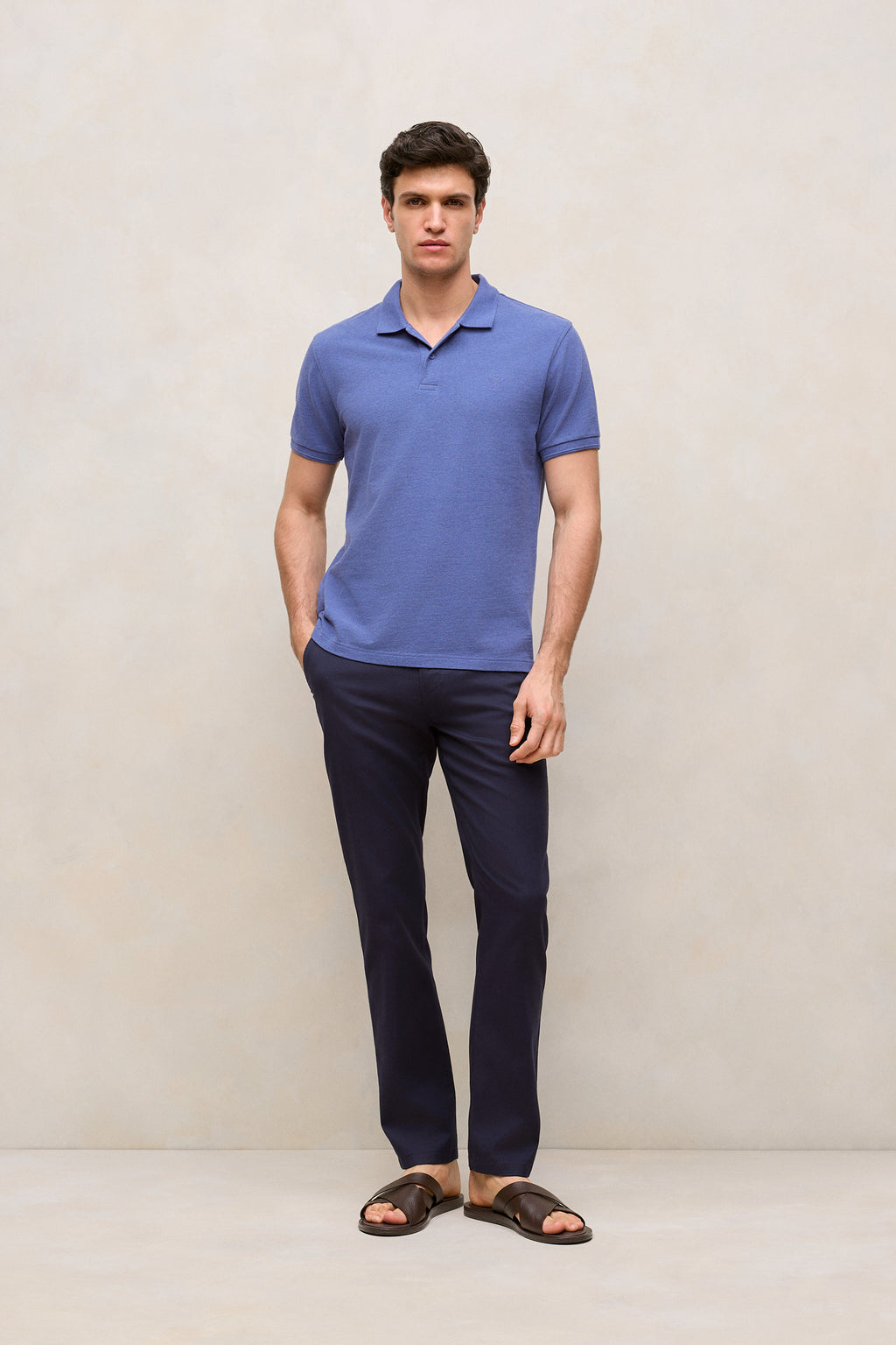 Pique Marle Monogram Polo