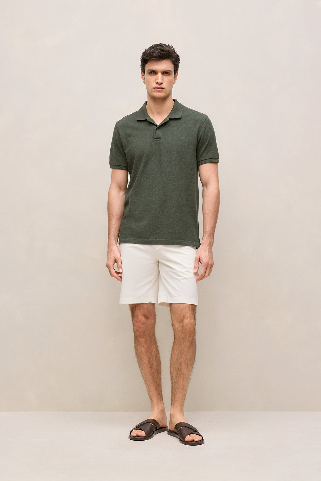 Pique Marle Monogram Polo