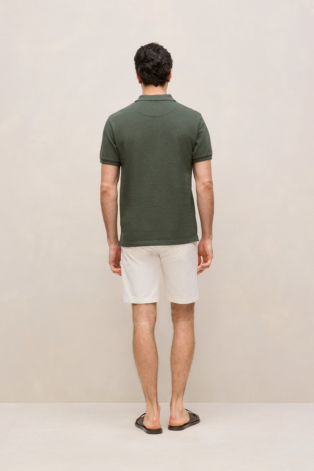 Pique Marle Monogram Polo