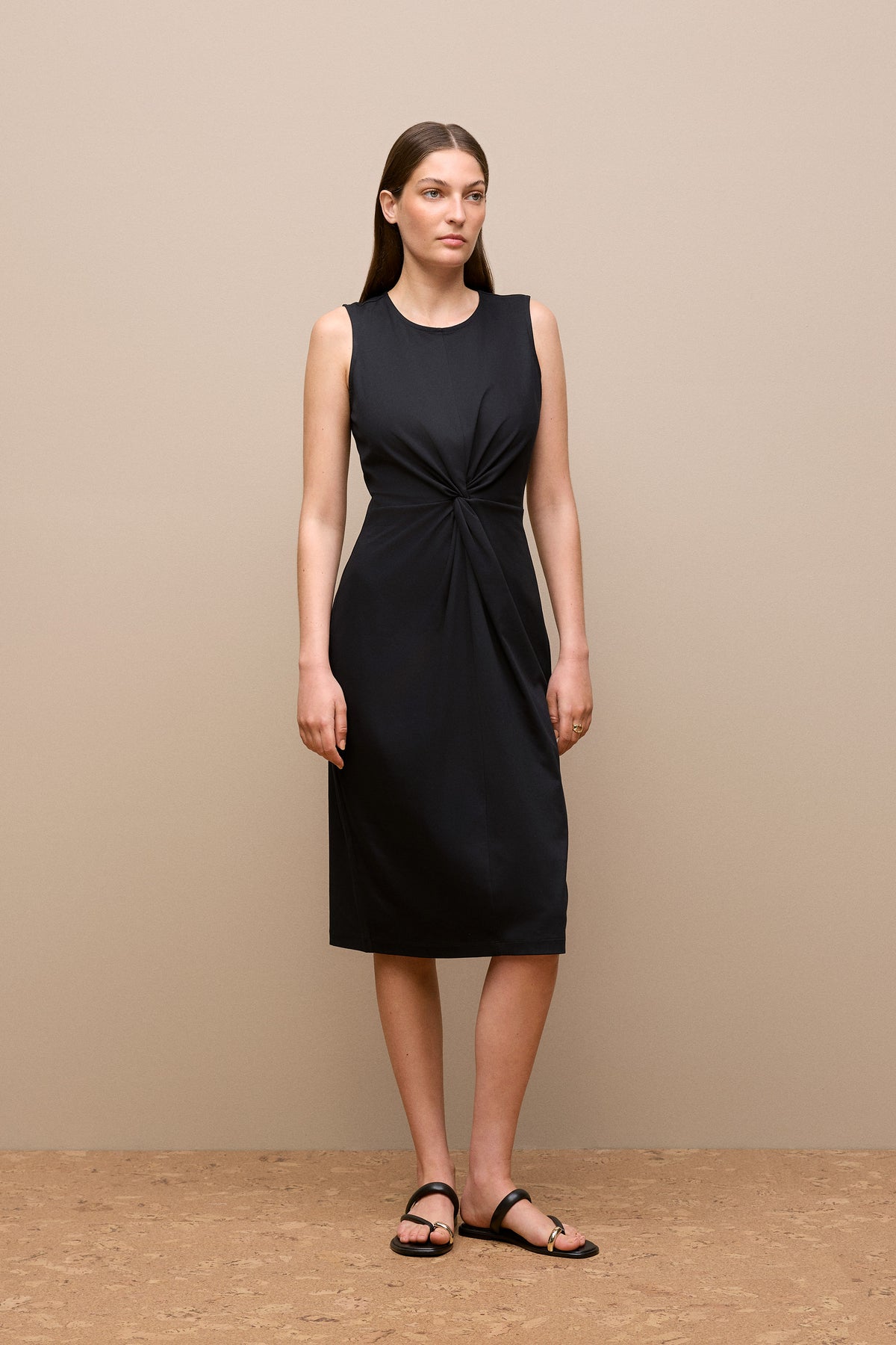 Cotton Twist Front Dress