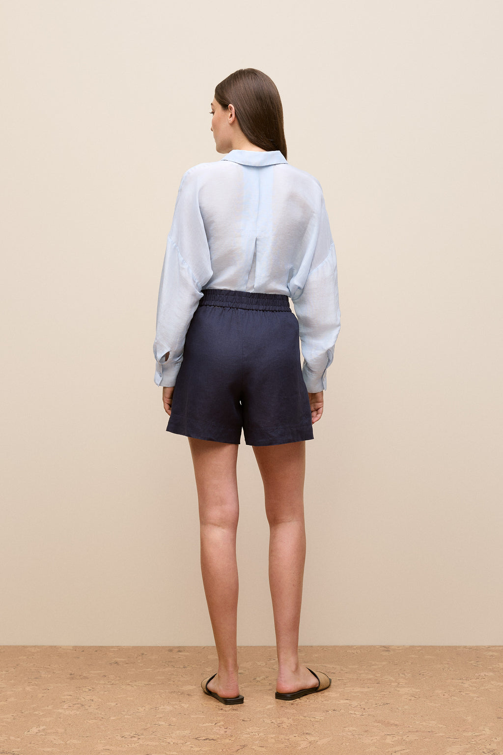 Linen Pull On Short