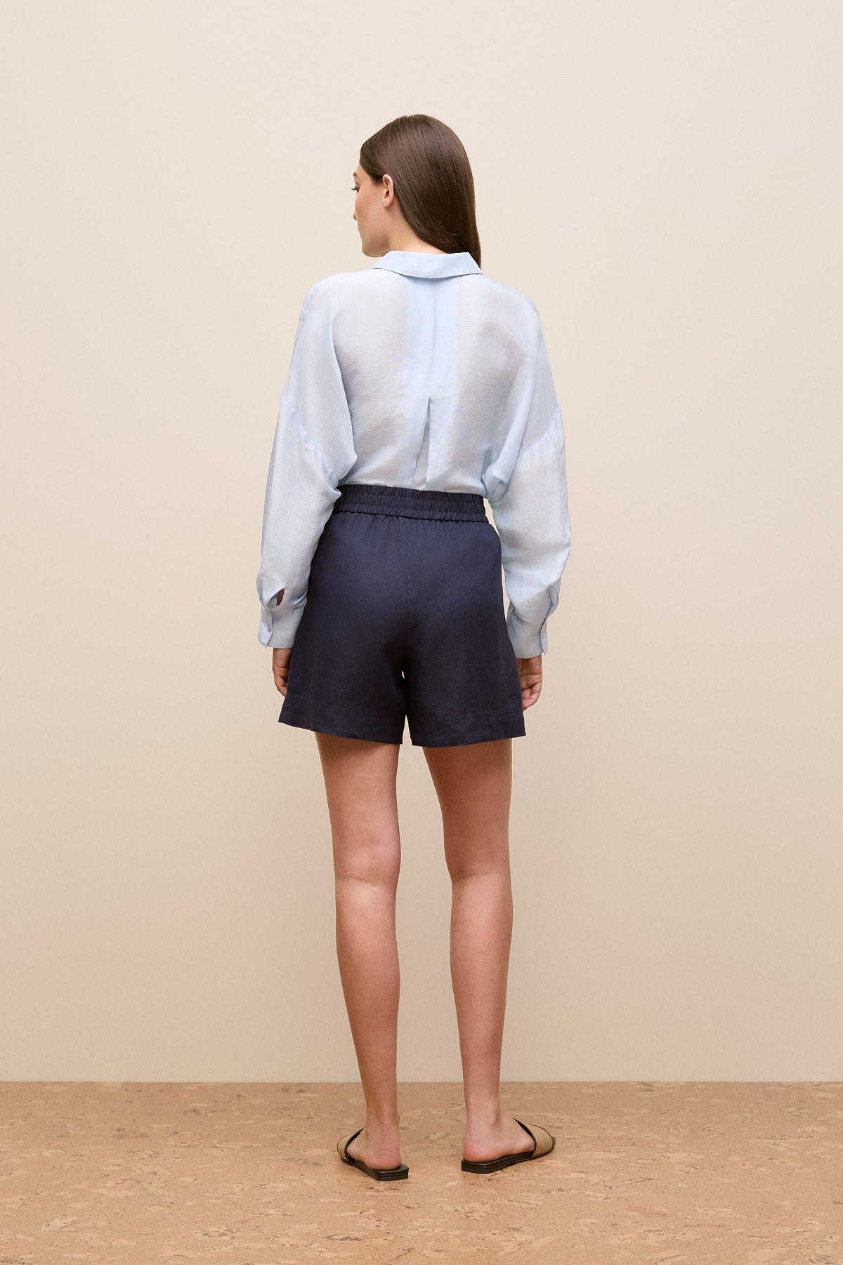 Linen Pull On Short