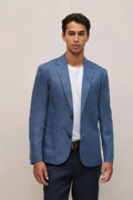 Regular Fit Linen Herringbone Blazer