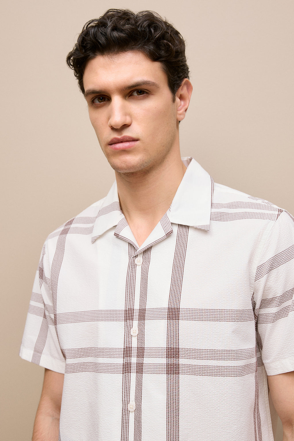 Seersucker Check Camp Shirt