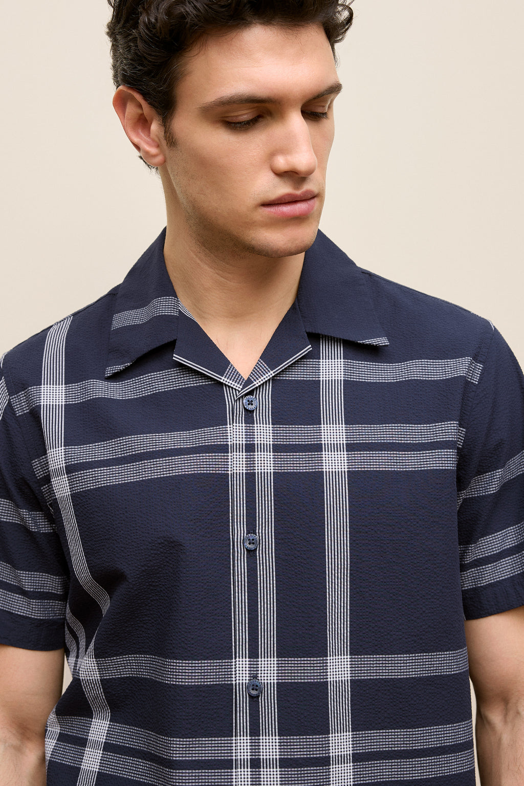 Seersucker Check Camp Shirt