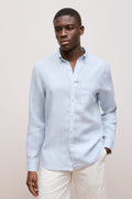 Regular Fit Linen Glen Check Shirt