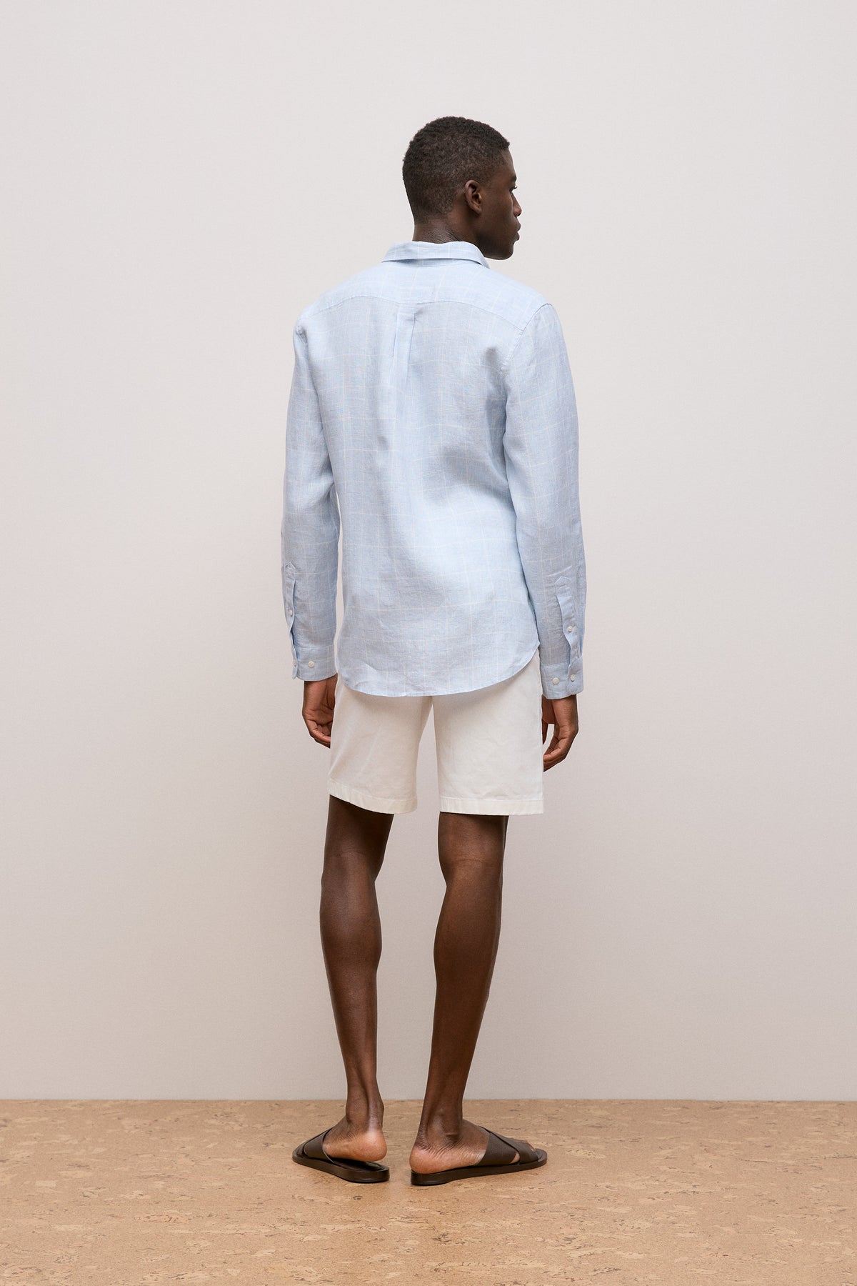 Regular Fit Linen Glen Check Shirt
