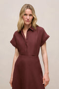 Delave Linen Cap Sleeve Shirt