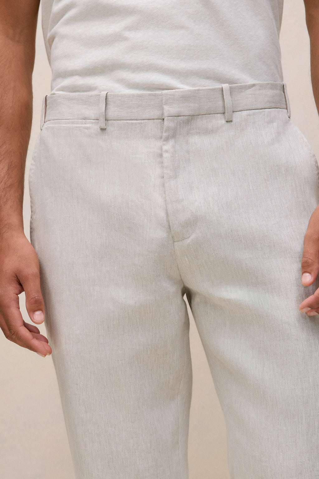 Linen Twill Tailored Pant