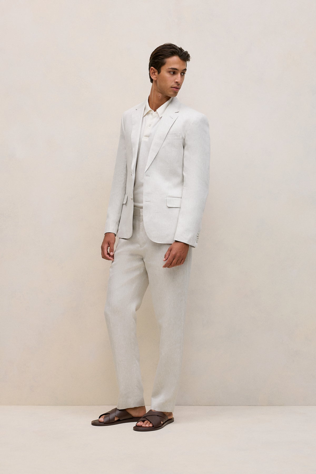 Linen Twill Tailored Pant